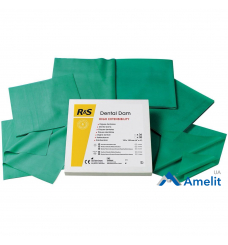 Хустки для кофердаму Dental Dam латексні, зелені (R&S), 36 шт./пак.